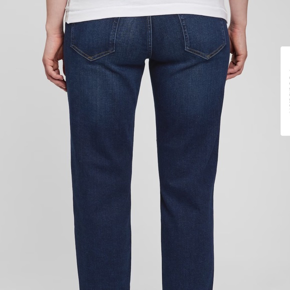 GAP Maternity Best Girlfriend Jeans in Dark Indigo Blue - Picture 3 of 10